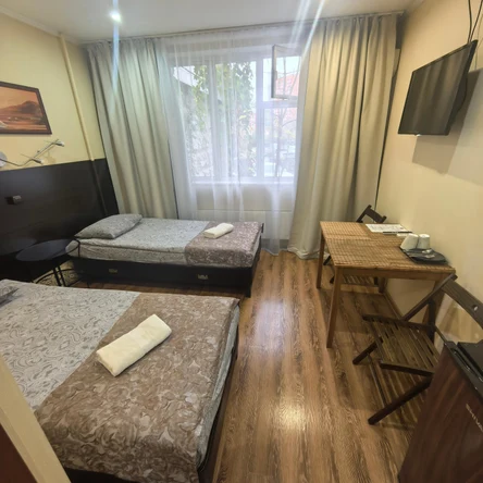 Номер №5 Стандарт с одной двухместной (180см) или двумя одноместными кроватями  (90+90см) до 2-х гостей