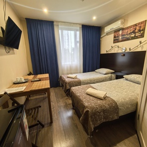 Номер №17 Стандарт с одной двухместной (180см) или двумя одноместными кроватями  (90+90см) до 2-х гостей